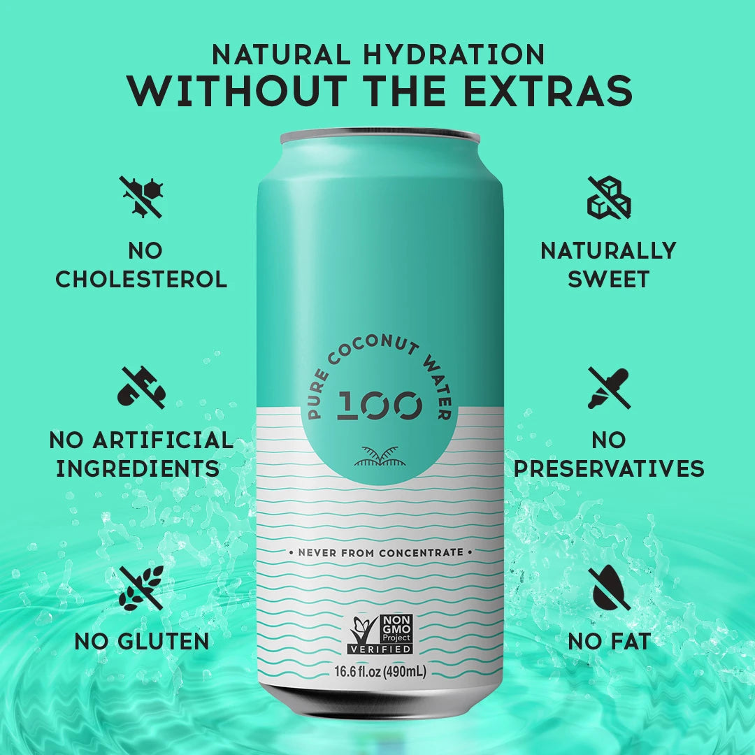 PURE COCONUT WATER 16.6oz