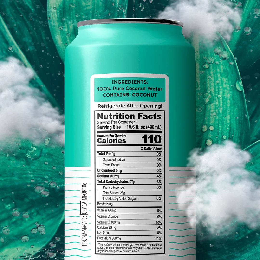 PURE COCONUT WATER 16.6oz