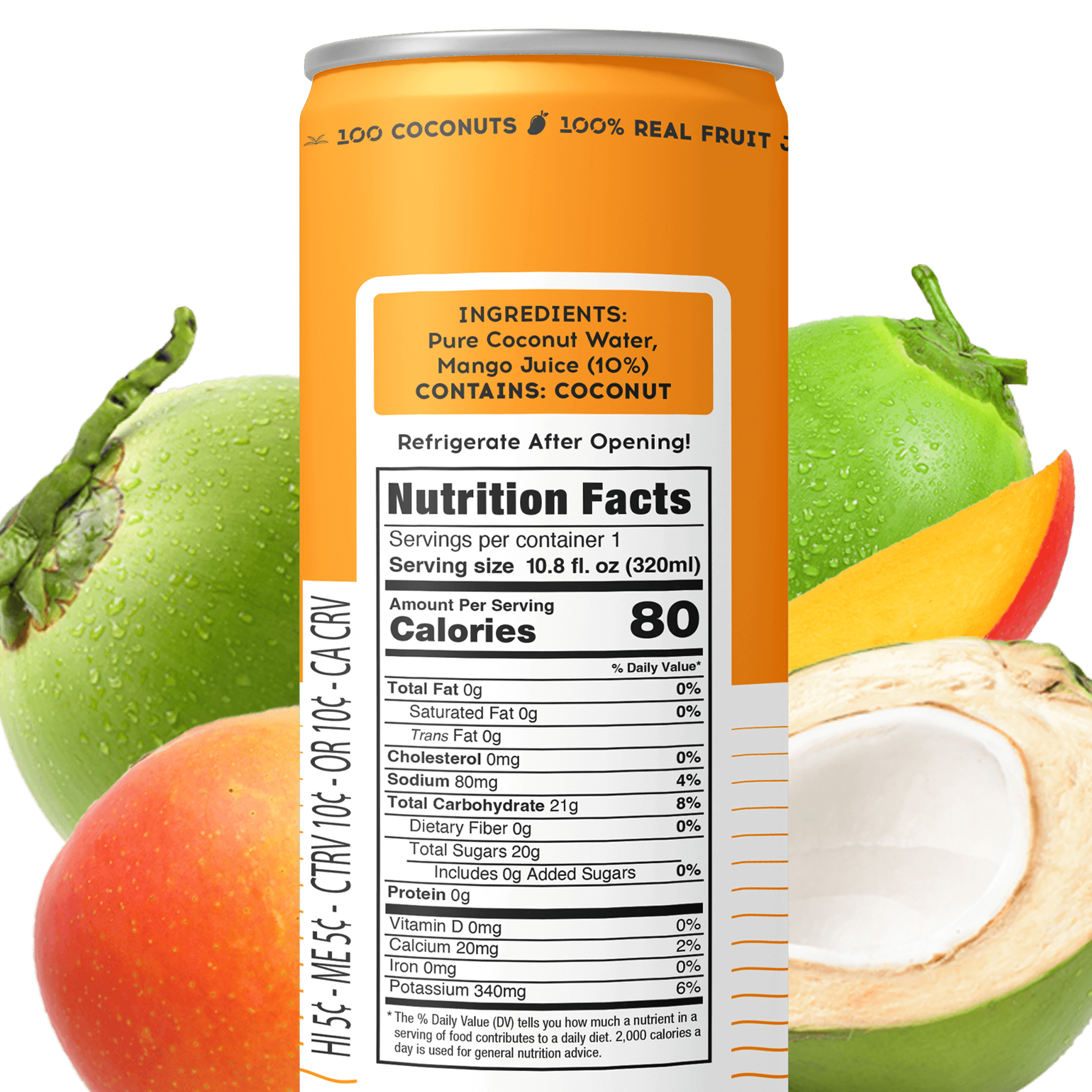 PURE COCONUT WATER + MANGO