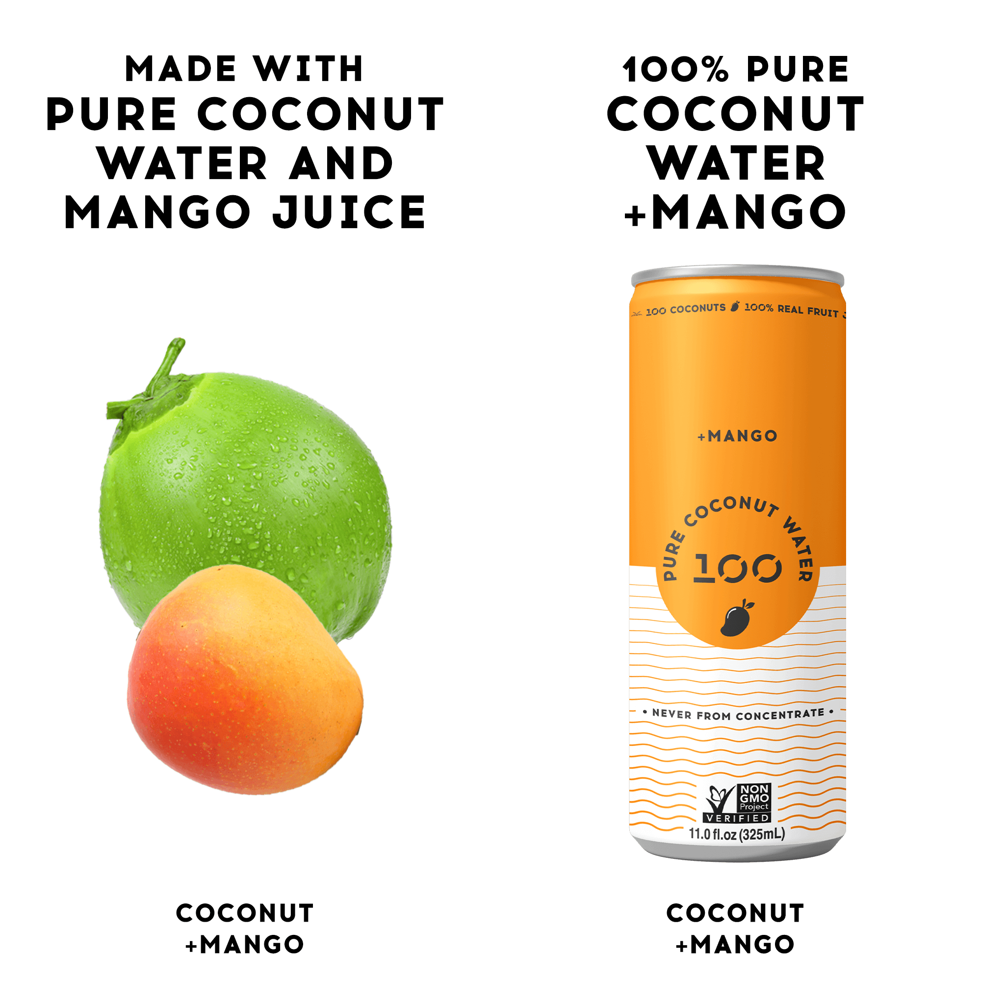 PURE COCONUT WATER + MANGO